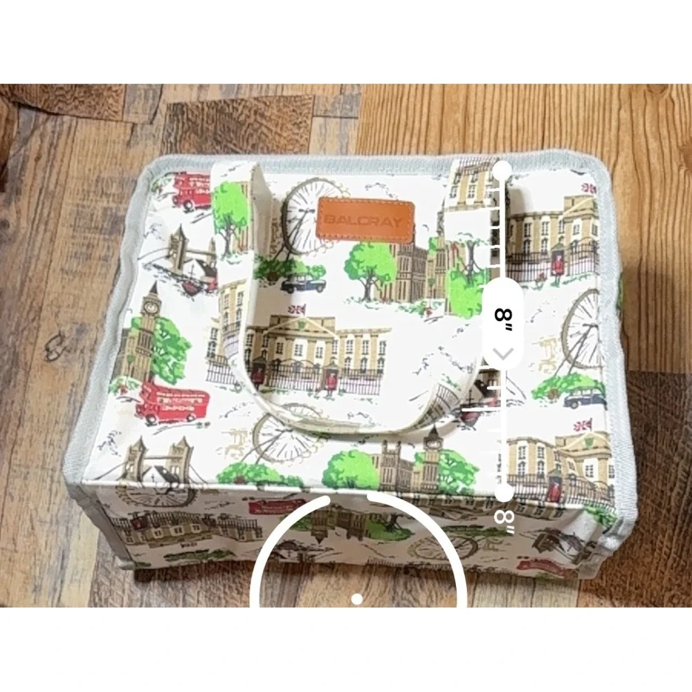 Balcray London Theme‎ Lunch Totes Set of 2 Travel Thermal Insulated